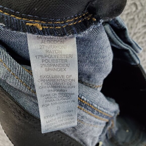 Democracy Jeans Womens 8 Blue Skinny Ab Technology Stretch Denim - Picture 3 of 9